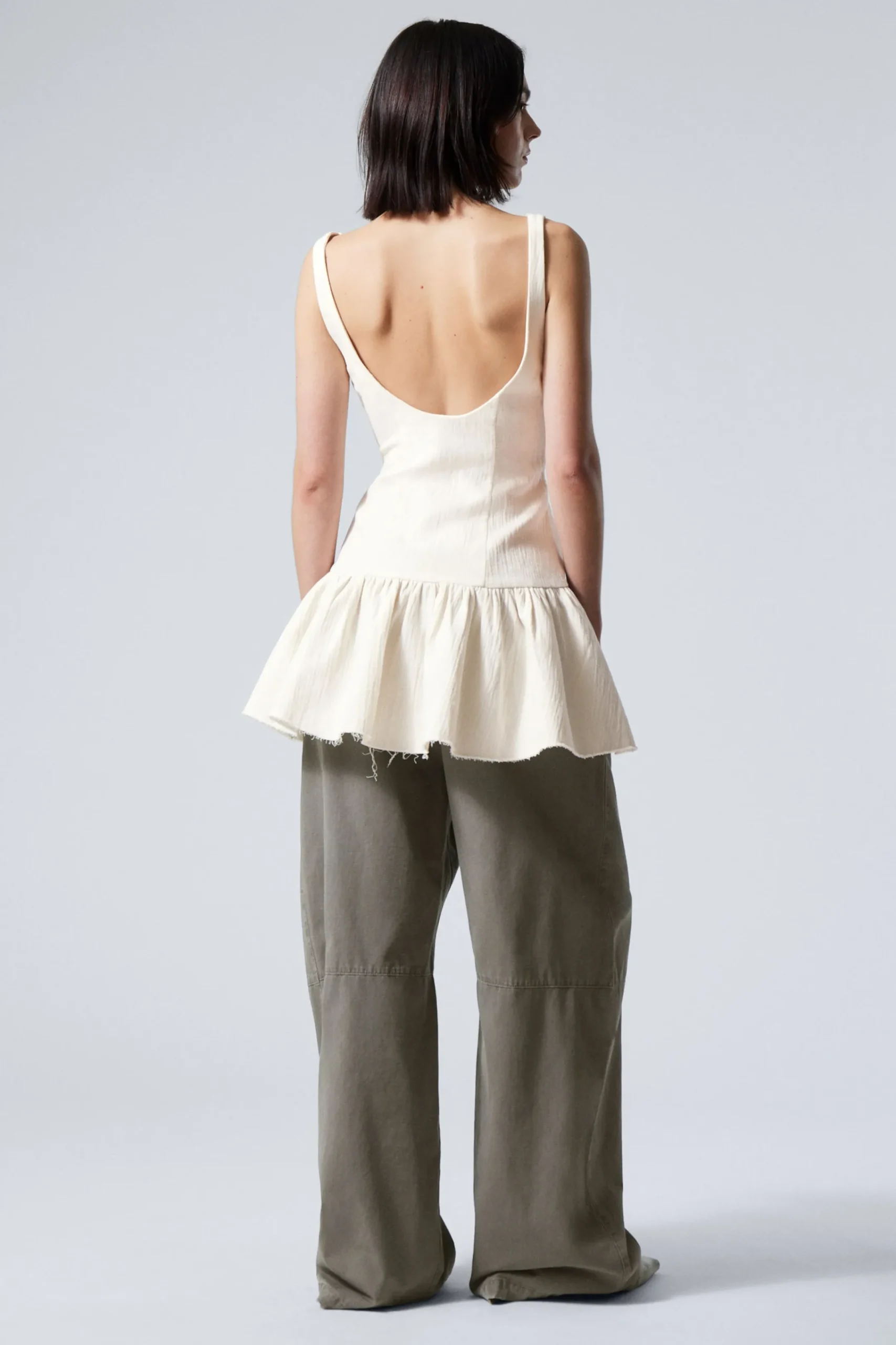 Weekday SLEEVELESS TWILL MINI DRESS>Women Dresses