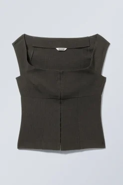 Weekday SLEEVELESS WIDE NECK TOP><noscript><img width=