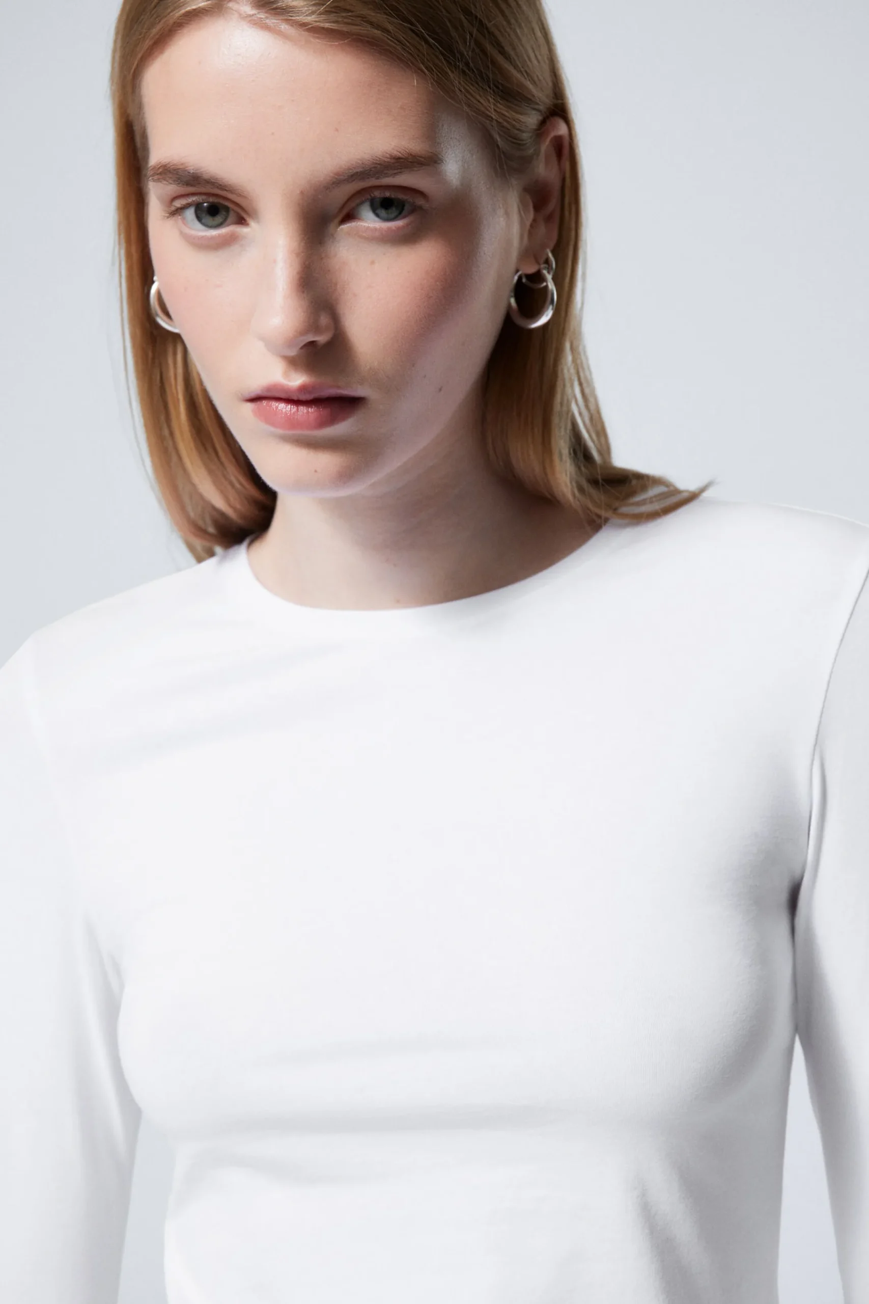 Weekday SLIM FITTED LONG SLEEVE>Women Basics|Tops