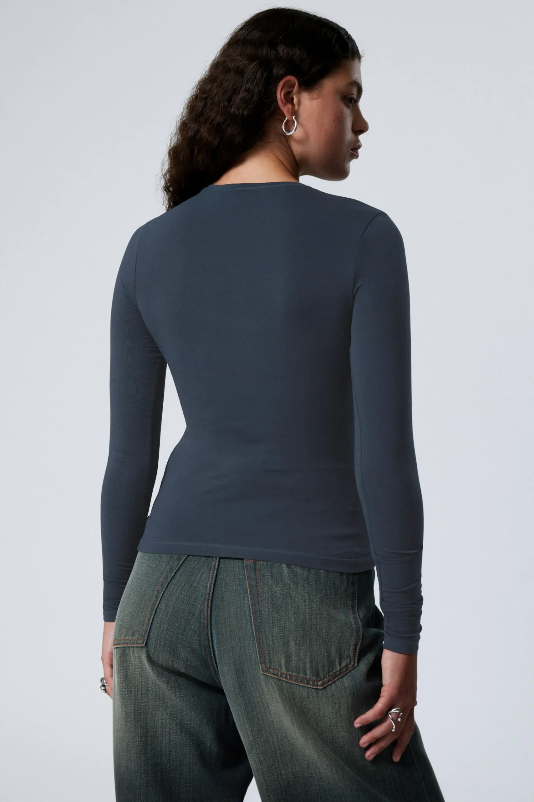 Weekday SLIM FITTED LONG SLEEVE>Women Basics