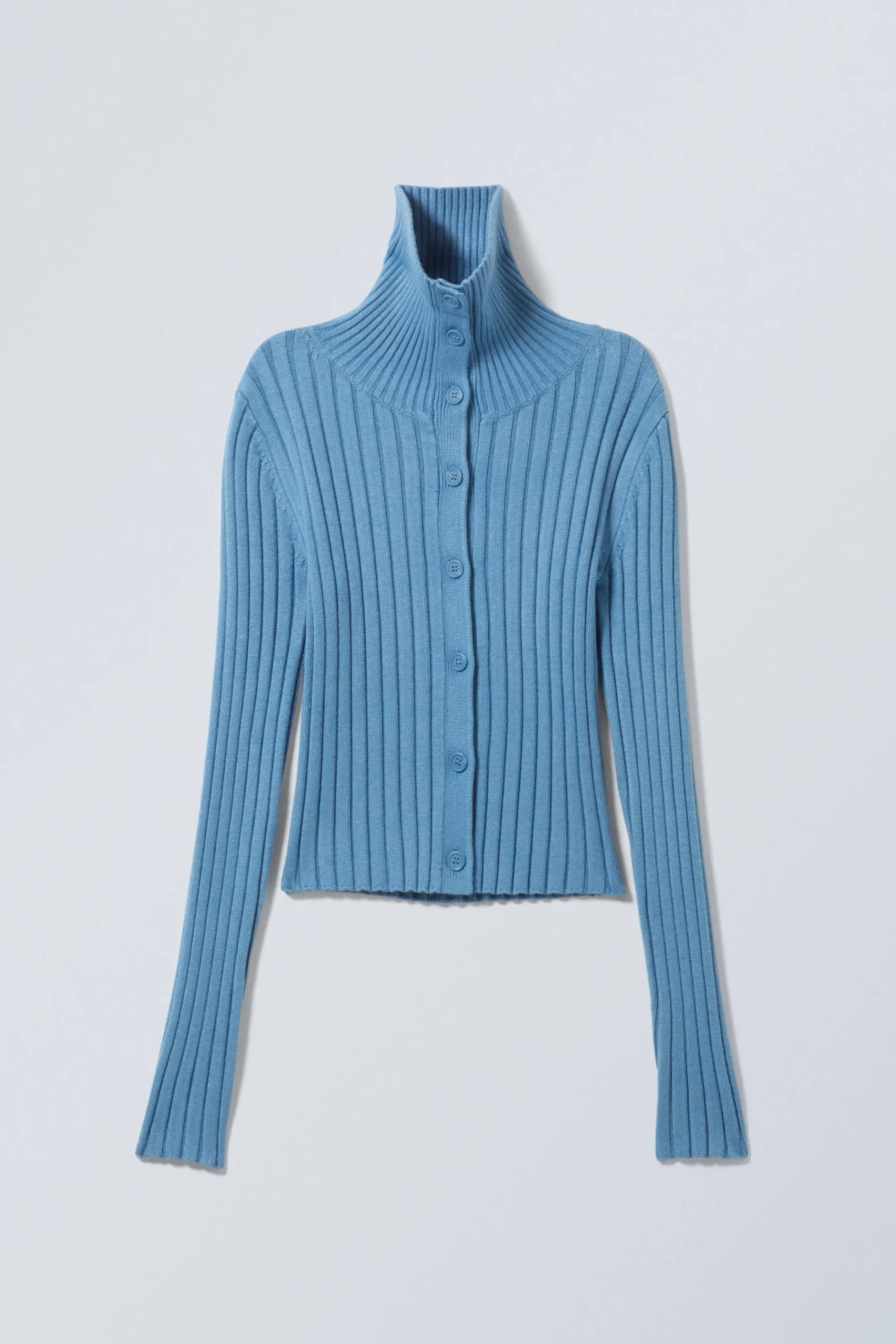 Weekday SLIM KNITTED TURTLENECK CARDIGAN>Women Knitwear