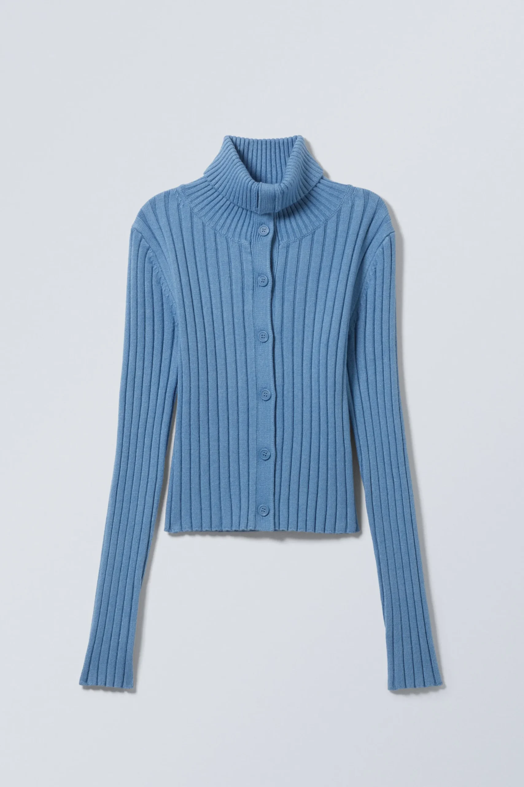 Weekday SLIM KNITTED TURTLENECK CARDIGAN>Women Knitwear