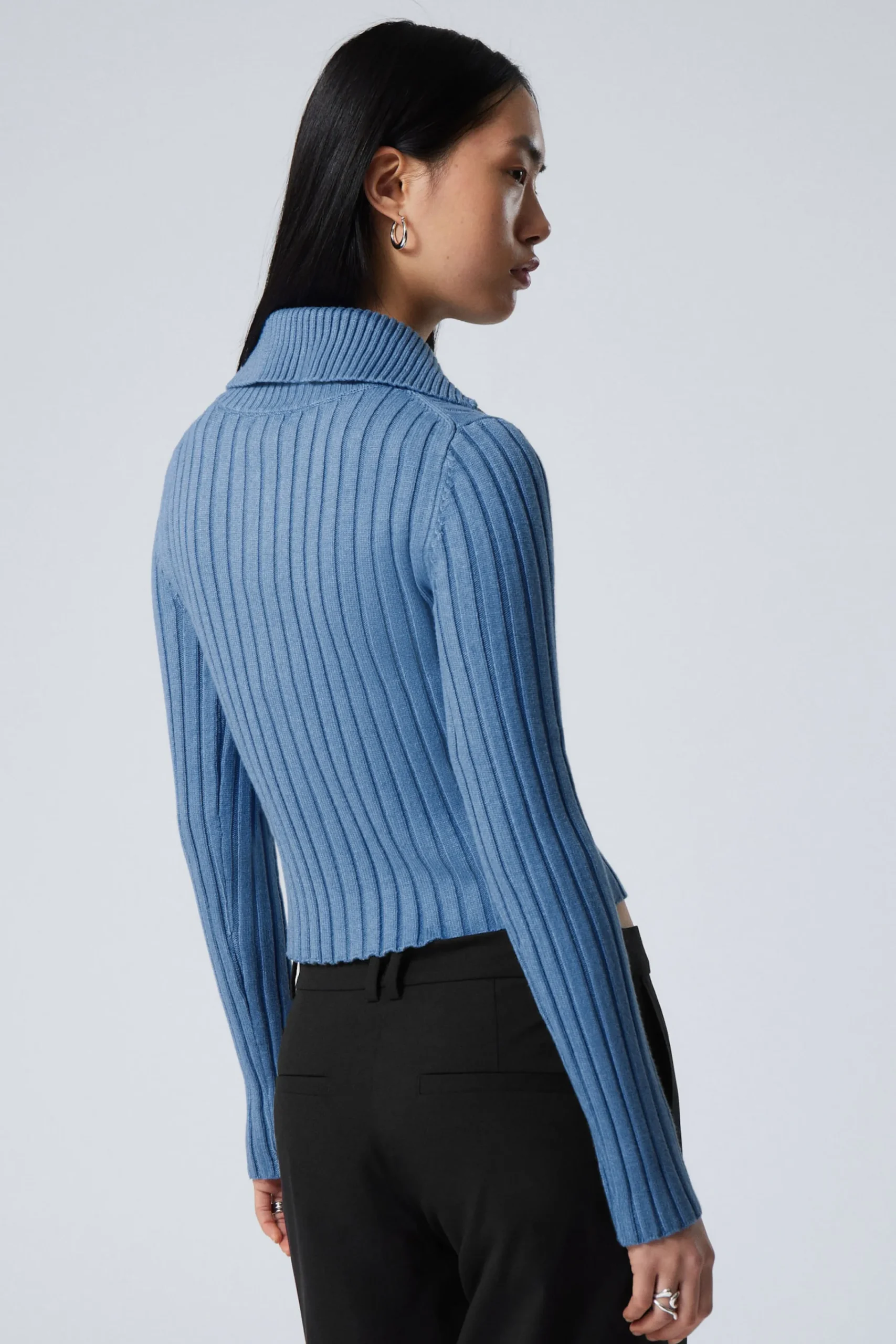 Weekday SLIM KNITTED TURTLENECK CARDIGAN>Women Knitwear