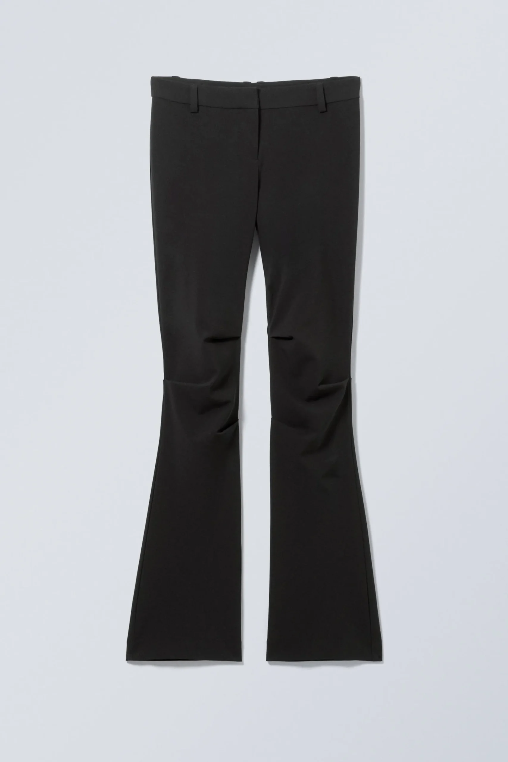 Weekday SLIM LOW WAIST FLARED PLEATED TROUSERS>Women Trousers
