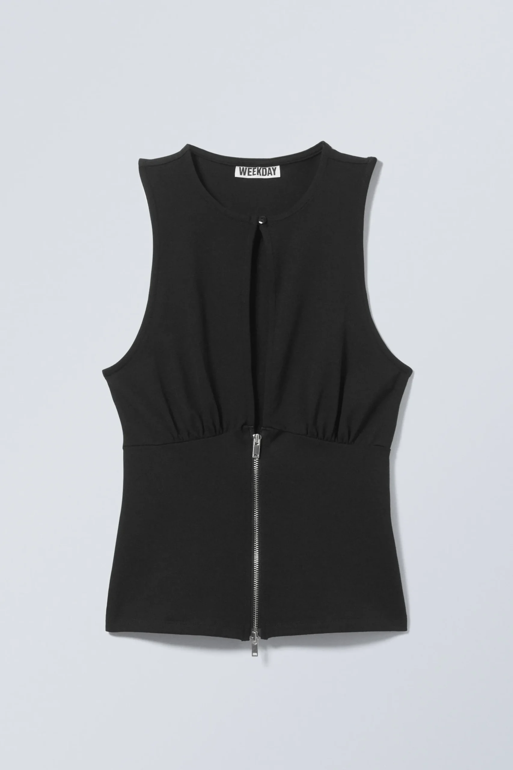 Weekday SLIM SLEEVELESS ZIP TOP>Women Tops