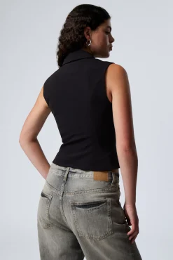 Weekday SLIM ZIP VEST TOP><noscript><img width=
