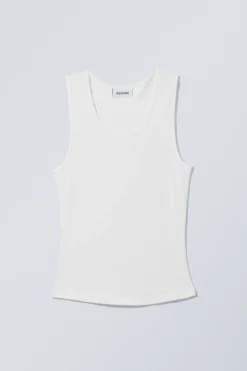 Weekday SMOOTH FITTED TANK TOP>Women Basics|Tops