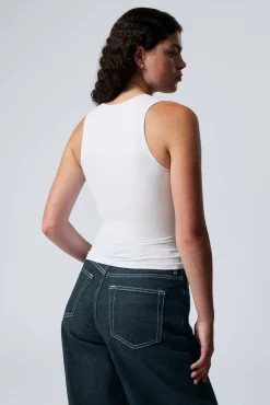 Weekday SMOOTH FITTED TANK TOP><noscript><img width=