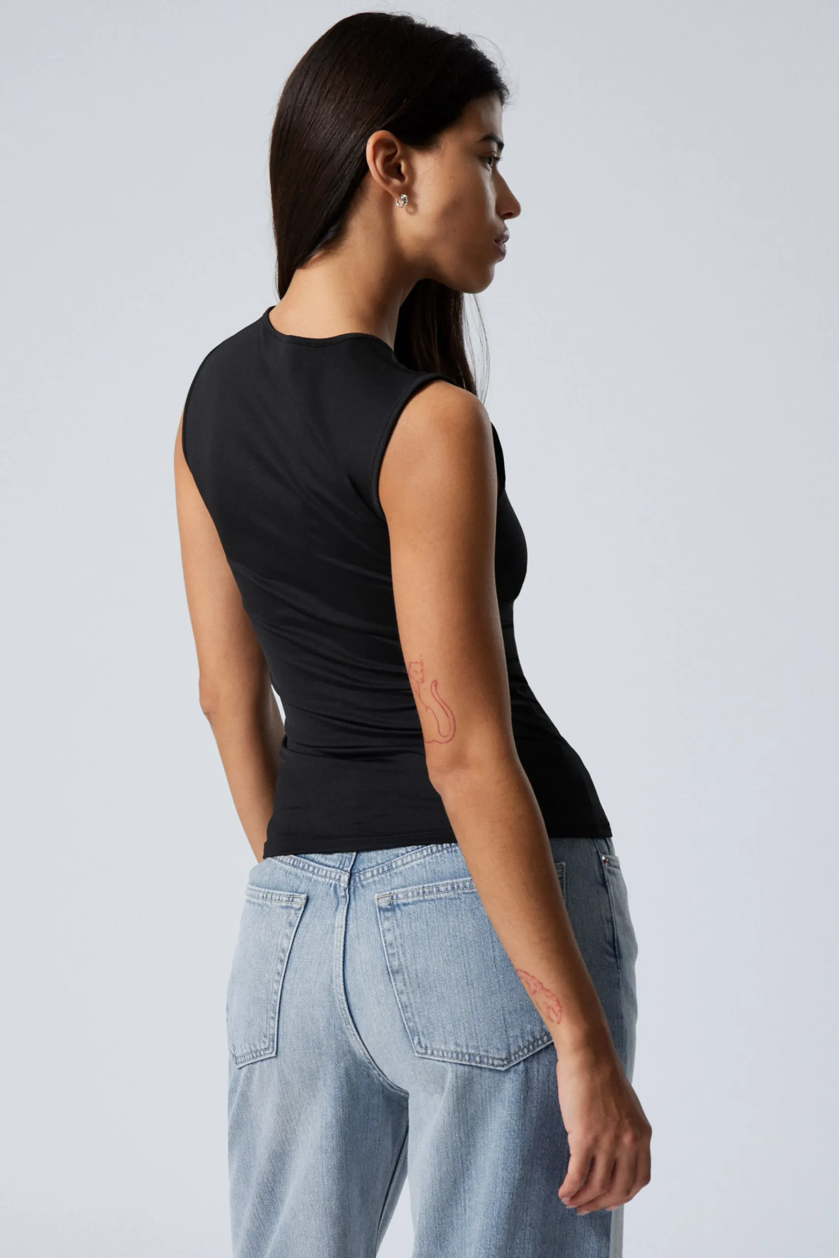 Weekday SMOOTH FITTED TANK TOP>Women Tops