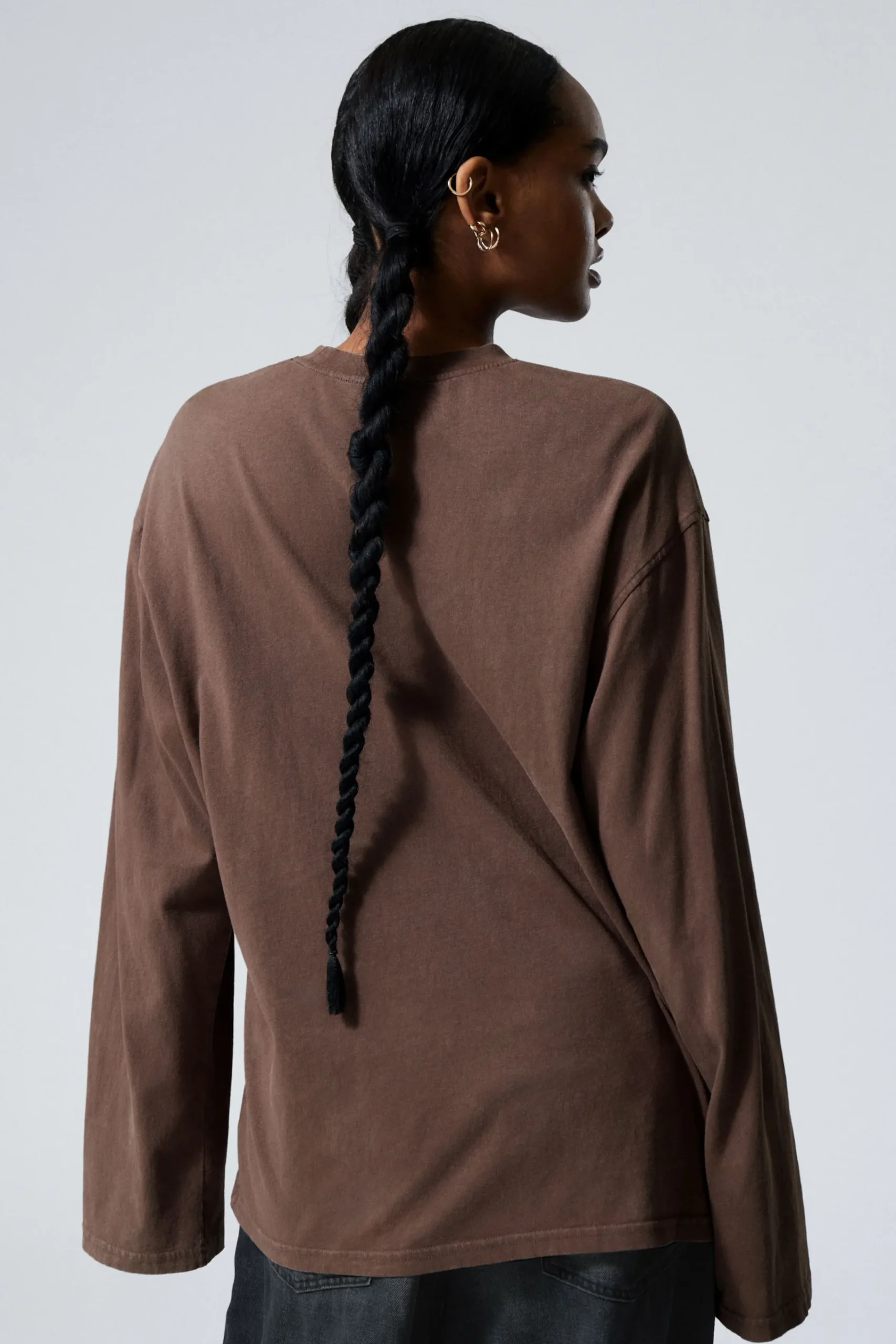 Weekday SOFT OVERSIZED LONG SLEEVE TOP>Women Basics|Tops