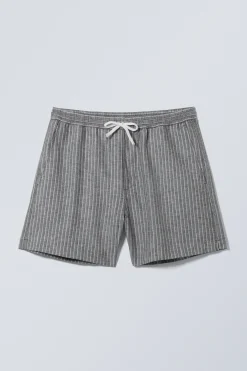 Weekday STRIPED LINEN BLEND SHORTS> Shorts