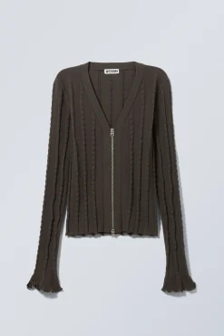 Weekday STRUCTURED ZIP-CARDIGAN><noscript><img data-lazyloaded=