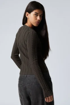 Weekday STRUCTURED ZIP-CARDIGAN><noscript><img data-lazyloaded=