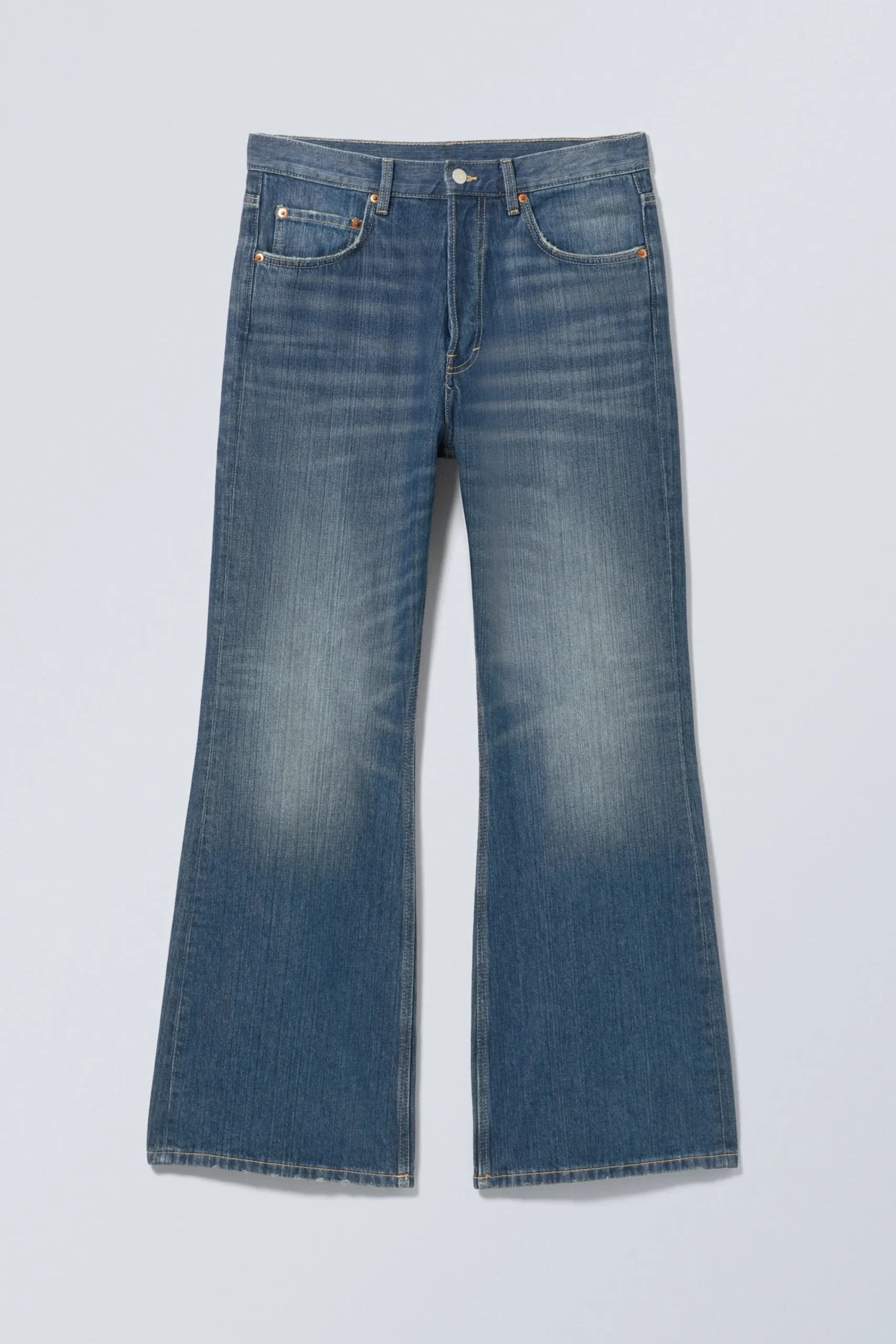 Weekday TIME LOOSE BOOTCUT LEG JEANS> Jeans
