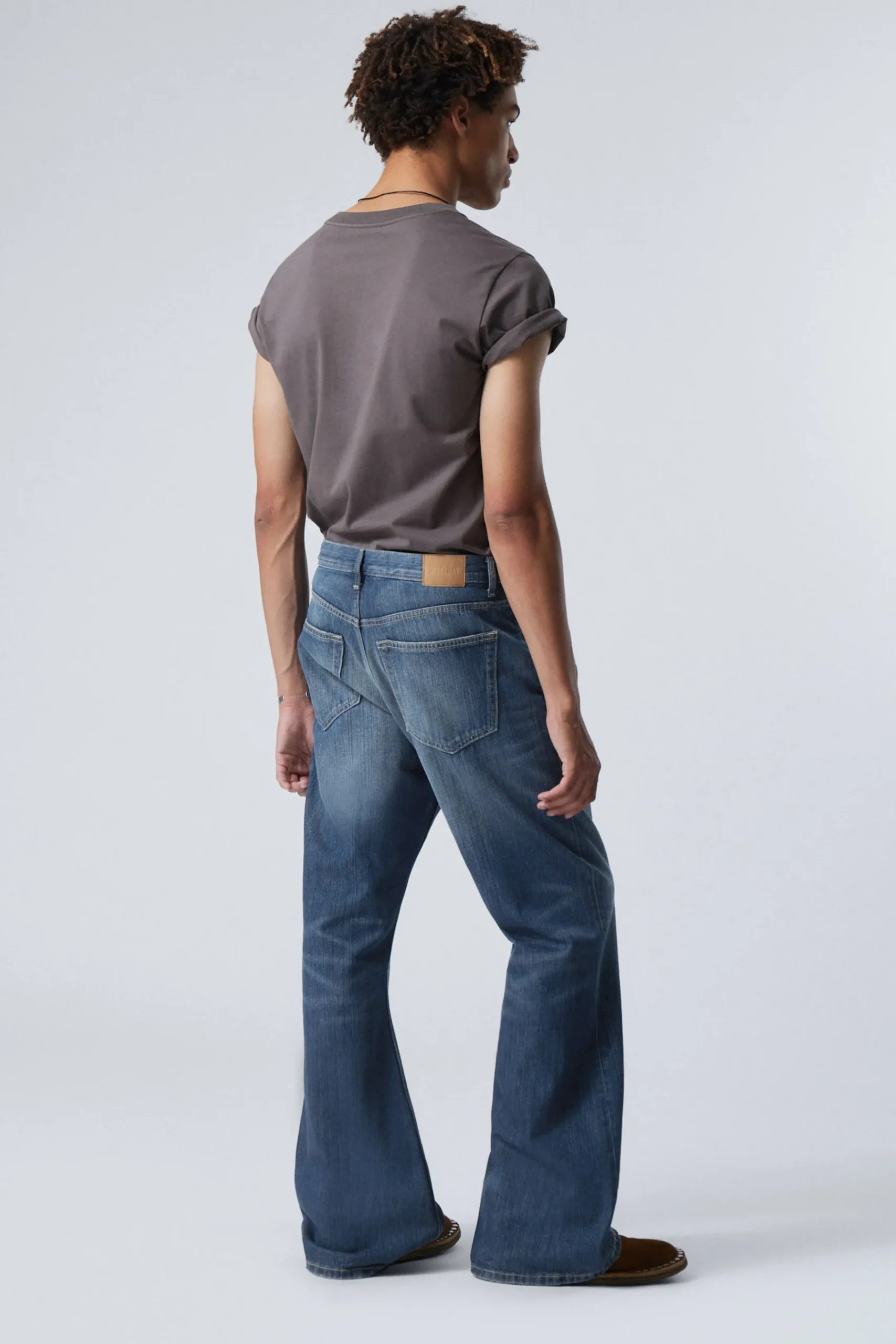 Weekday TIME LOOSE BOOTCUT LEG JEANS> Jeans