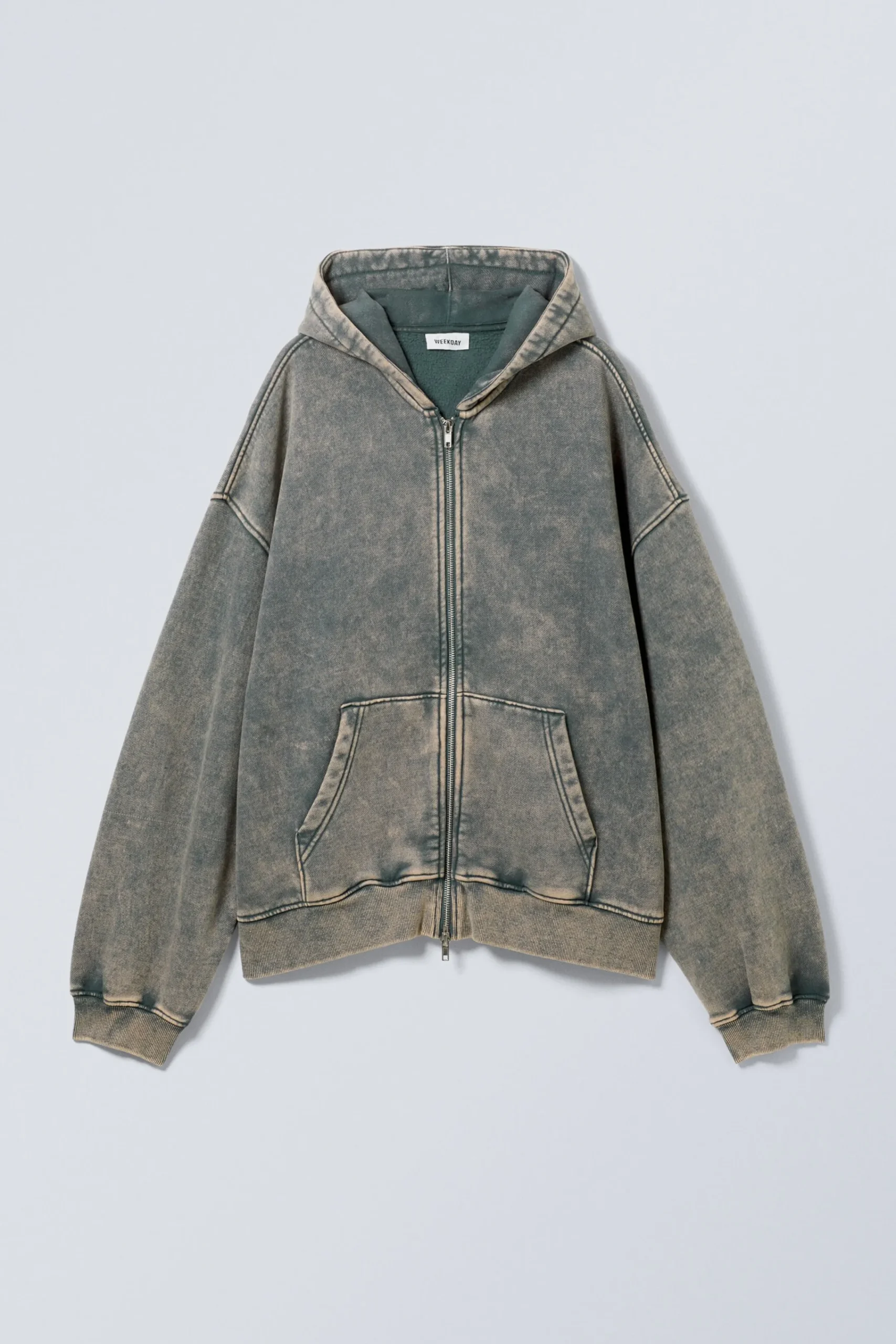 Weekday WASHED LOOSE FIT ZIP HOODIE>Women Hoodies