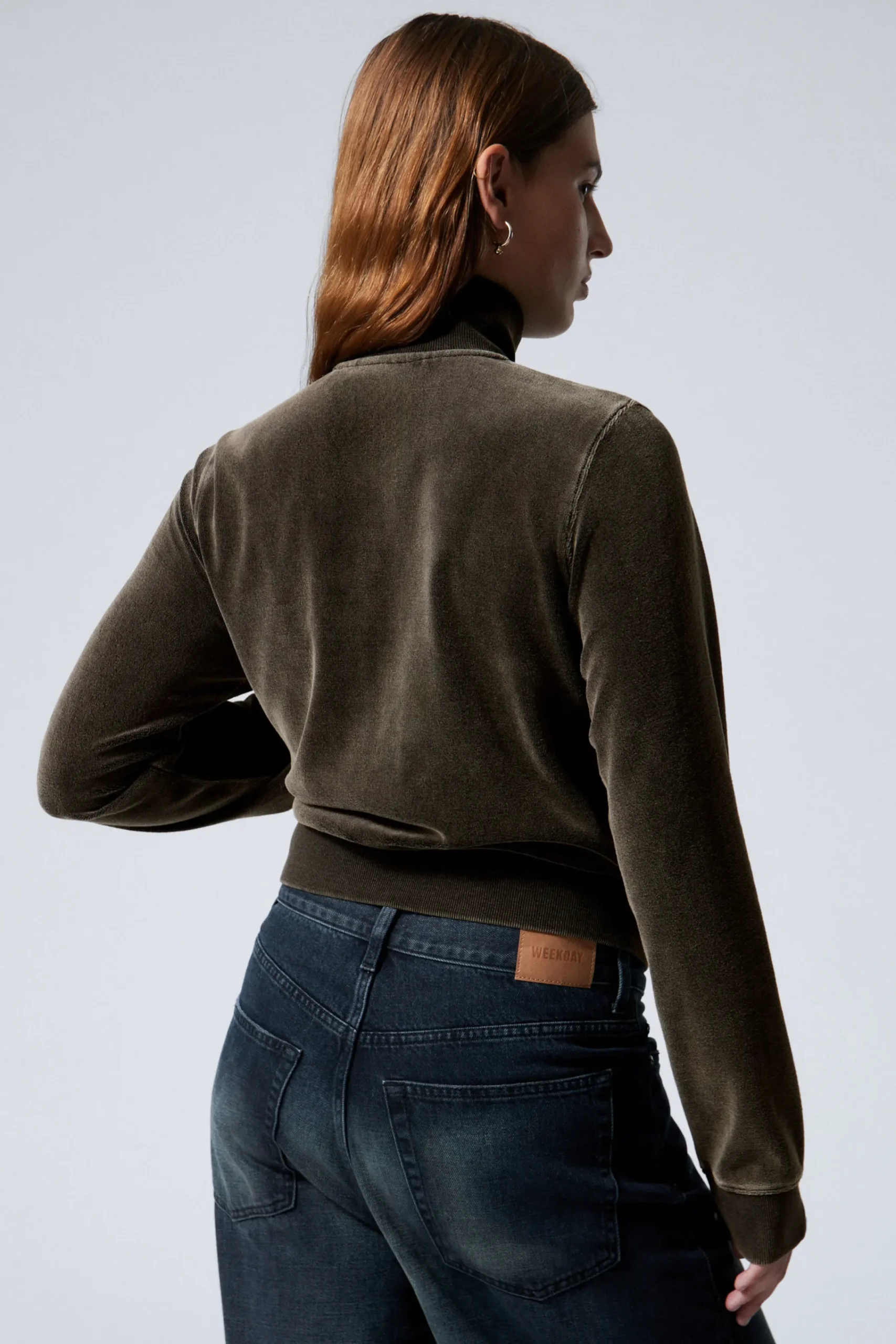 Weekday WASHED VELVET MINI JACKET>Women Sweatshirts
