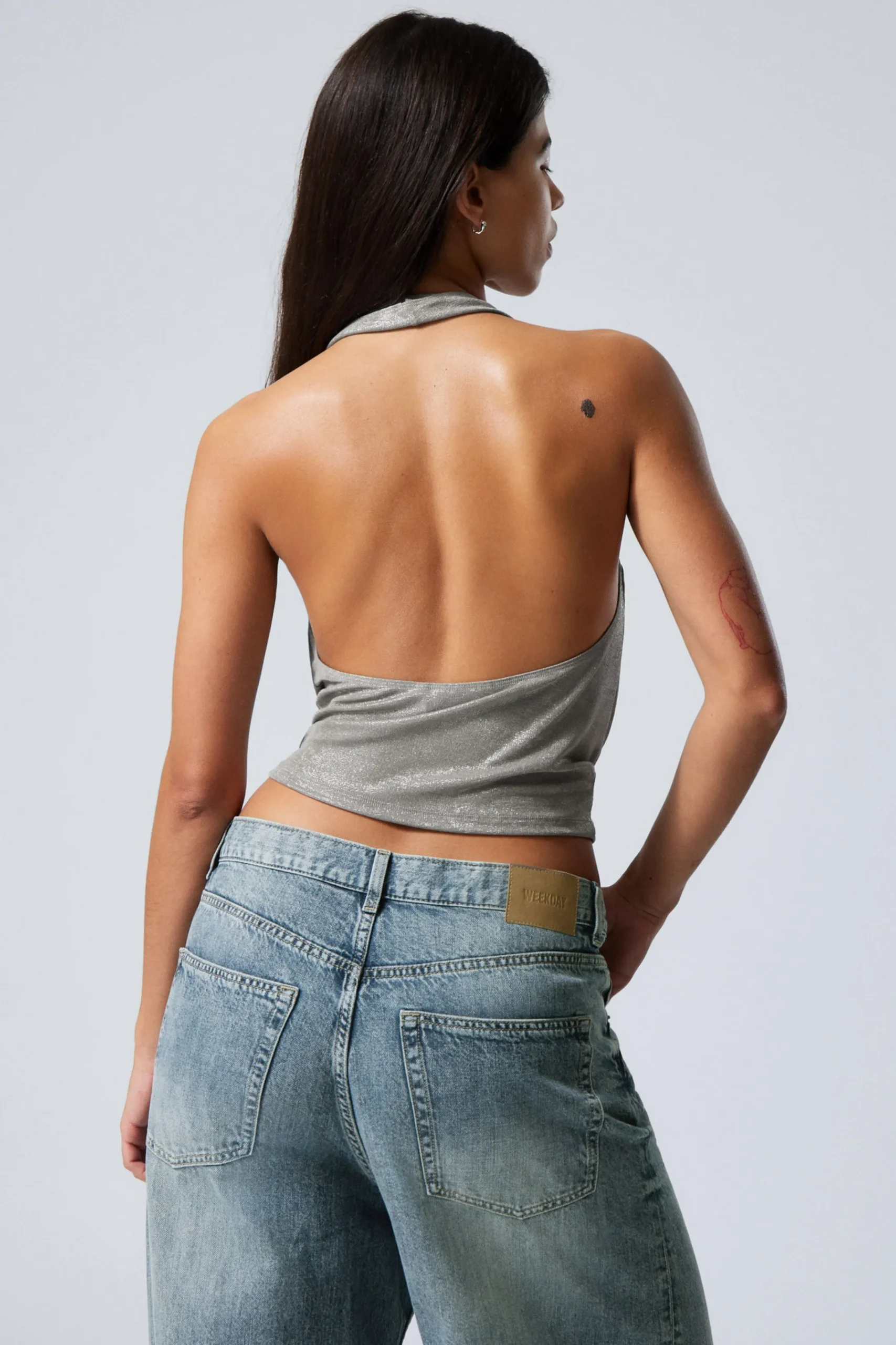 Weekday WATERFALL DRAPE HALTERNECK TOP>Women Tops