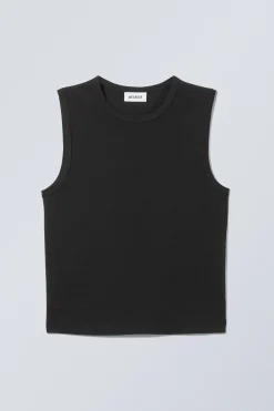Weekday WIDE SHOULDER FITTED TANK TOP><noscript><img data-lazyloaded=